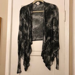 Helmet Lang sz P 💯 micro modal black & white wrap